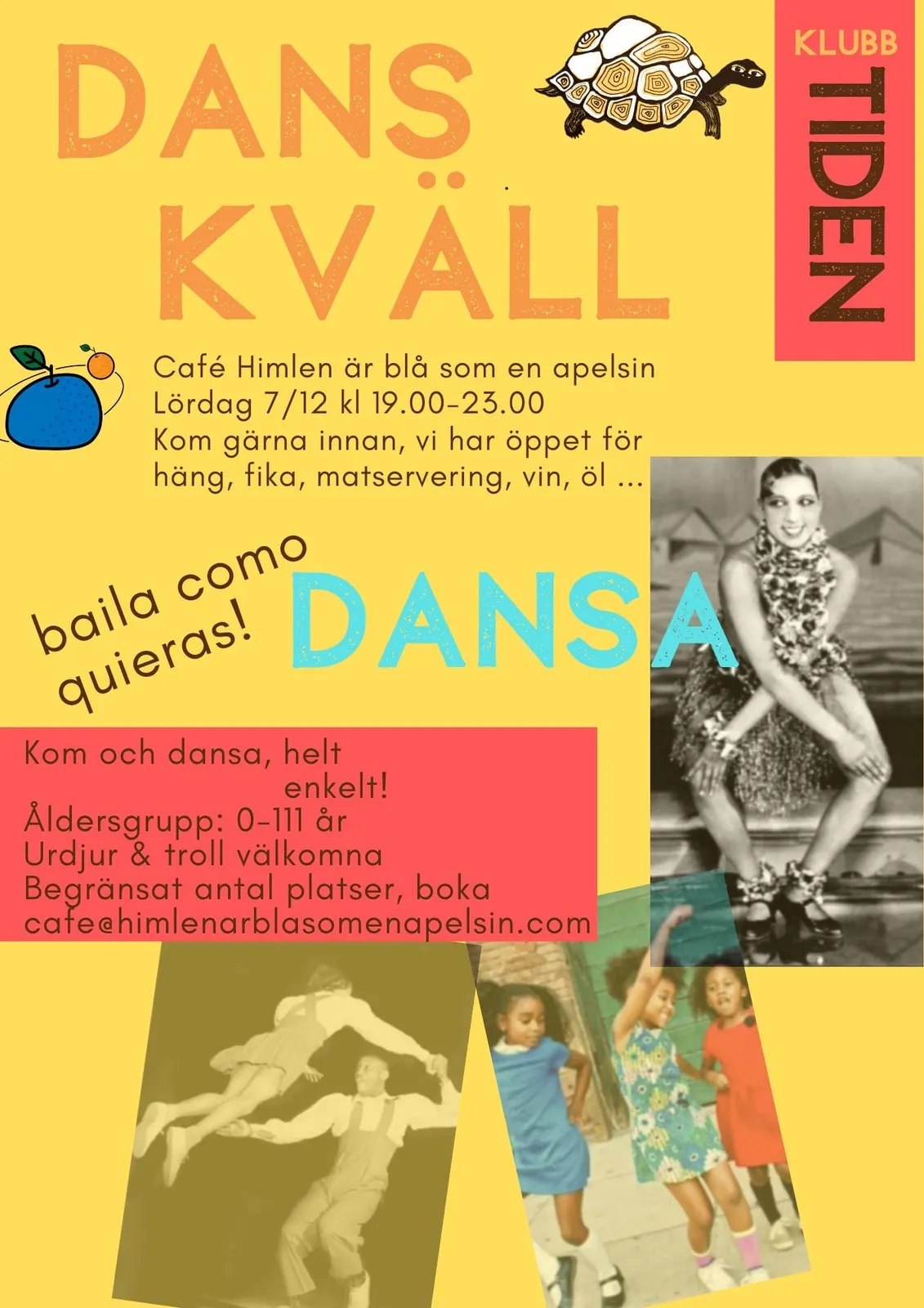 Historisk affisch från Klubb Tiden 6