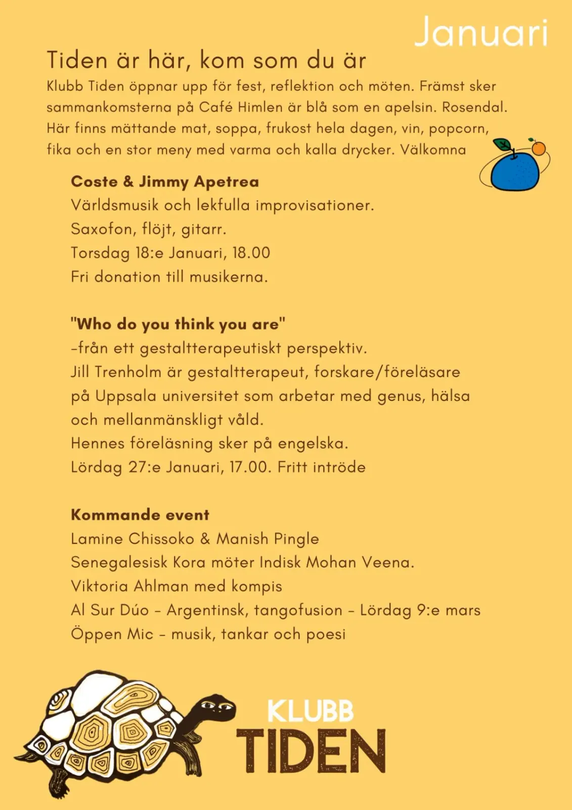 Historisk affisch från Klubb Tiden 7