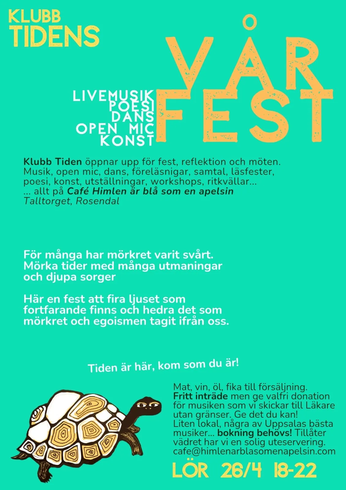 Historisk affisch från Klubb Tiden 13