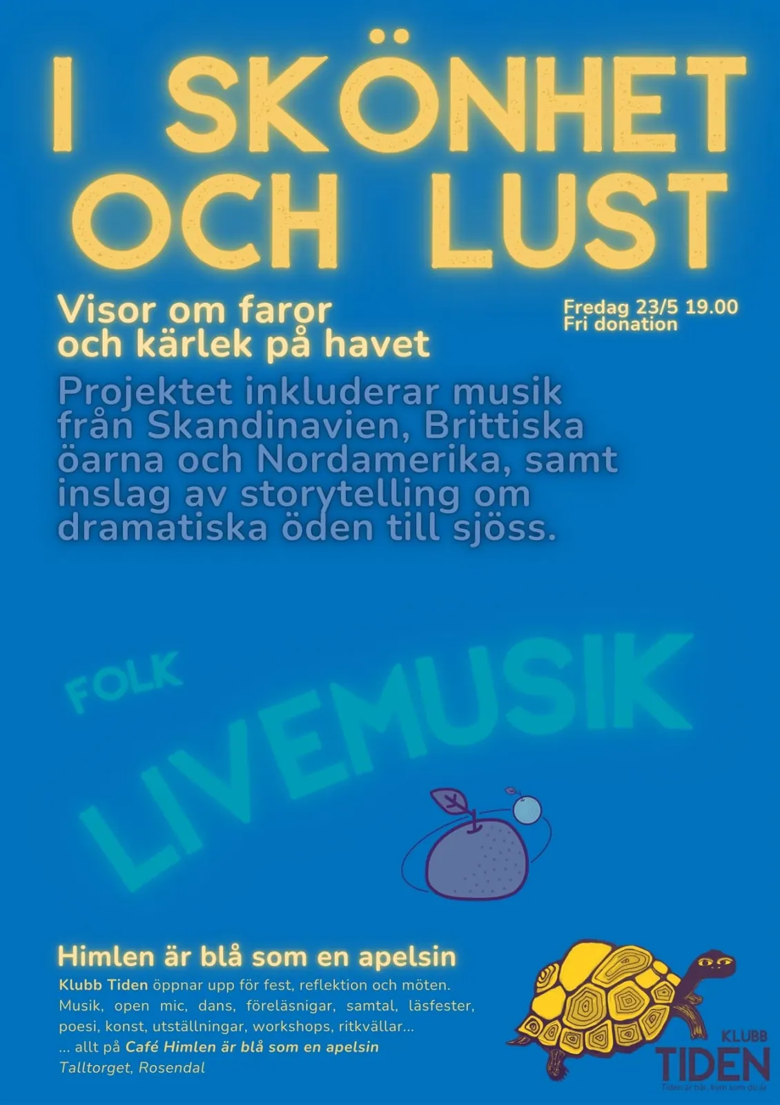 Historisk affisch från Klubb Tiden 19