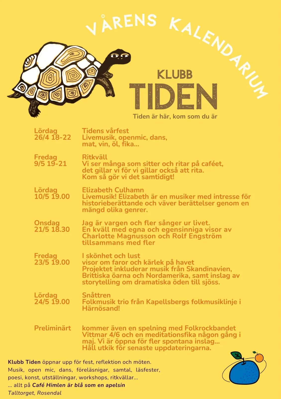 Historisk affisch från Klubb Tiden 20