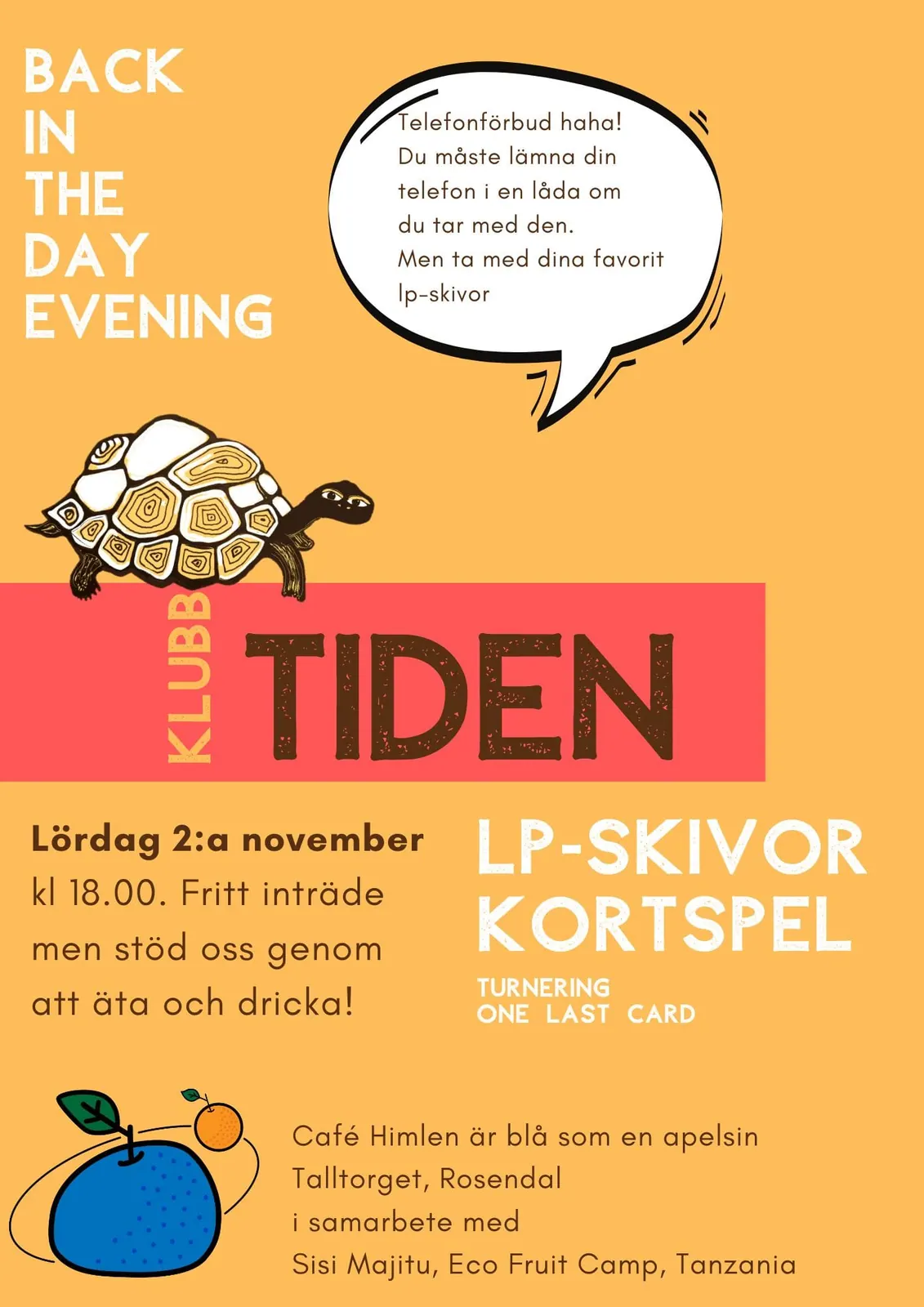 Historisk affisch från Klubb Tiden 28