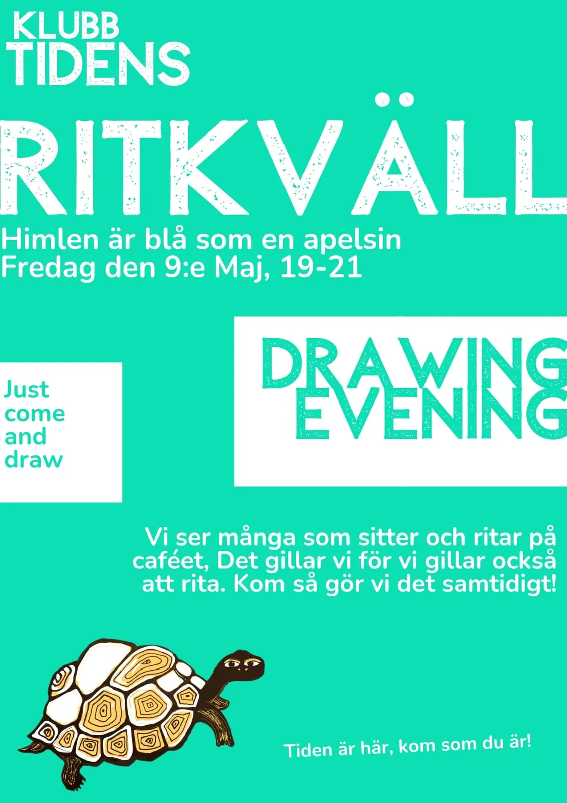 Historisk affisch från Klubb Tiden 30